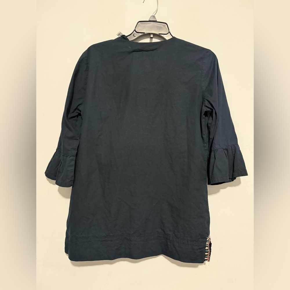 Robert Graham Embroidered Womens Blouse 3/4 Sleeve Size Small 100% Cotton - Picture 5 of 5